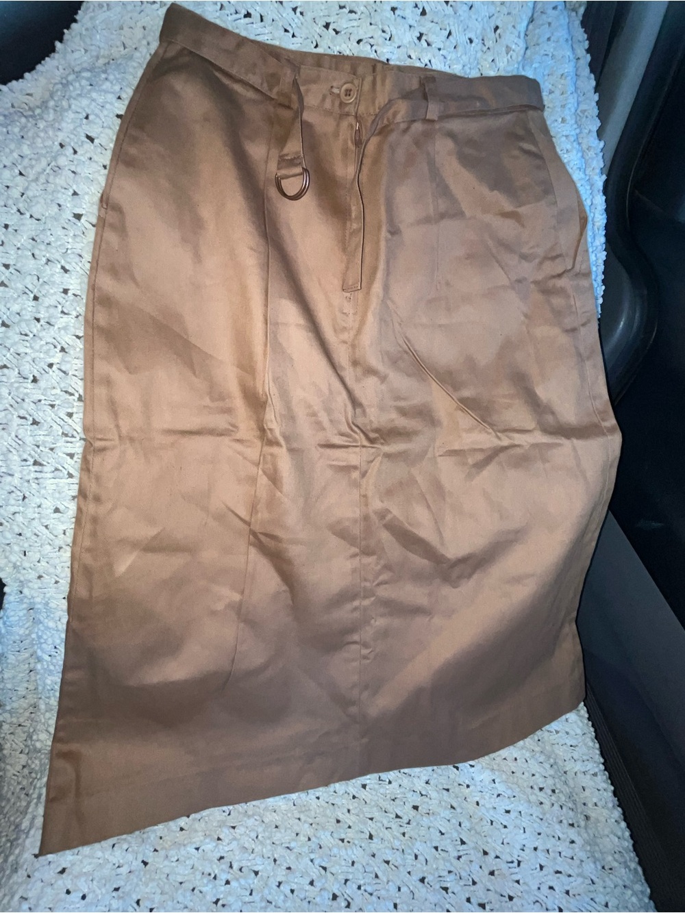 Daniel Hechter Club Safari Vintage Camel Tan Pencil Skirt